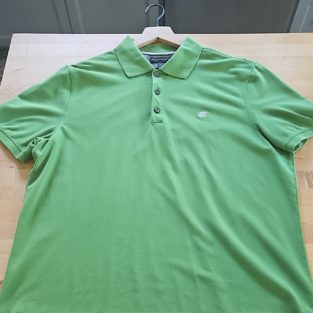 Banana Republic Kelly Green Polo Sz XL